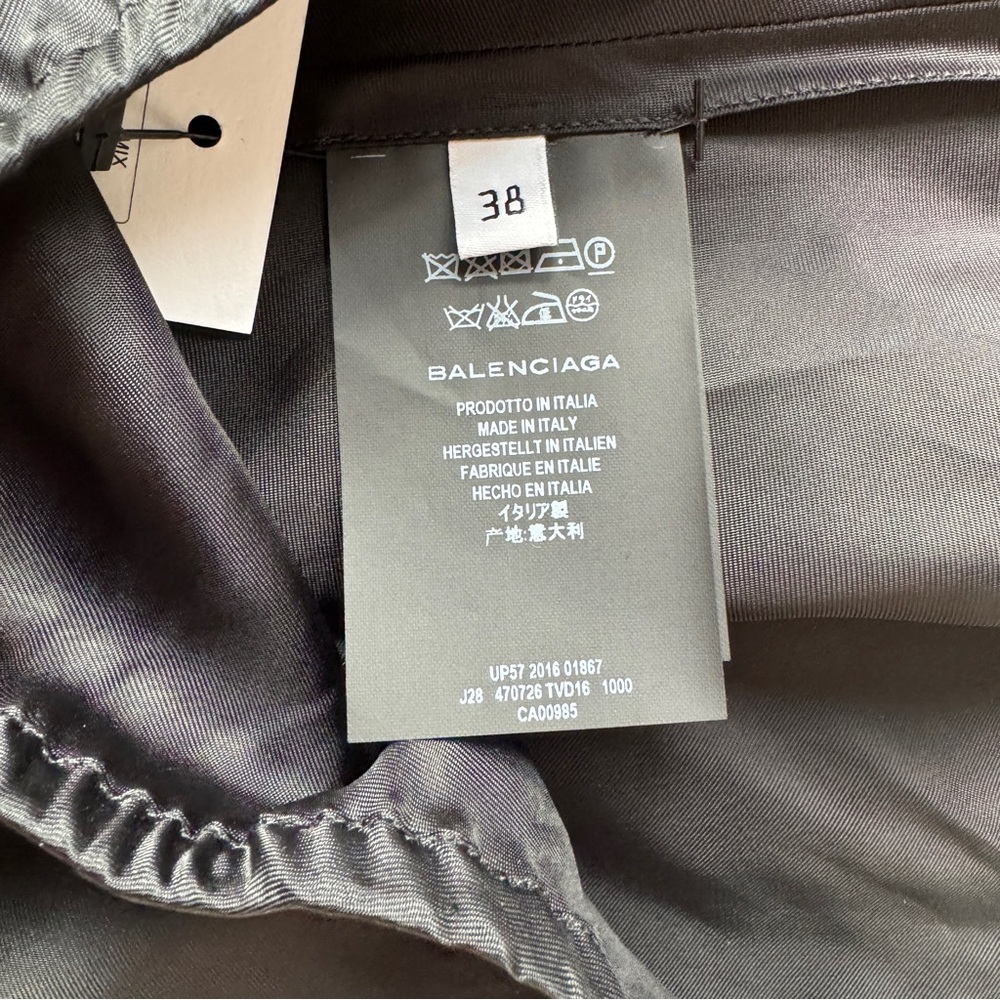 Balenciaga Paris Flutter Hem Midi skirt. Sz 38 - Picture 6 of 9